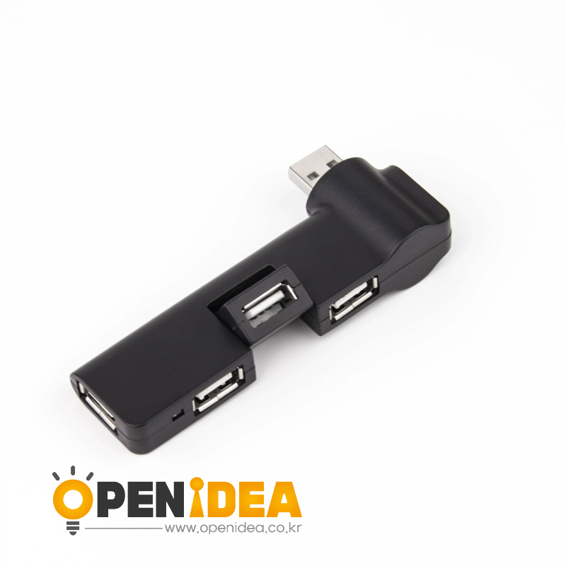 USB2.0 파이프 분할기는 180도 회전 컴퓨터 노트북 휠 4개 자동차 탑재 확장기를 가지고 있다 [ZCD095-009]