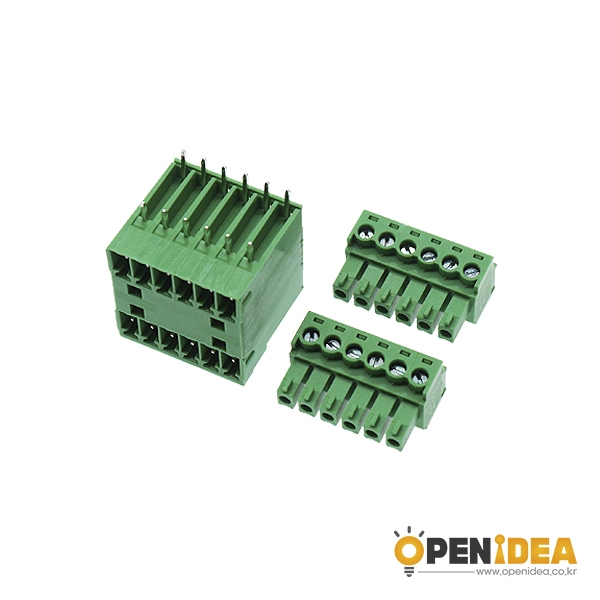 15EDGRH-3.81-6P M/F 터미널블럭 3.81mm (암1수2/세트) [OPEN-CE046-005]