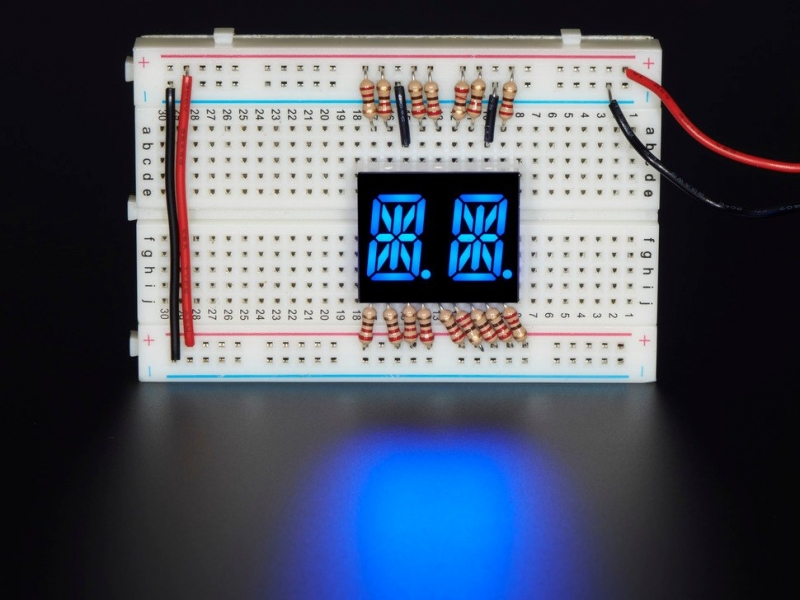 Dual Alphanumeric Display - Blue 0.54