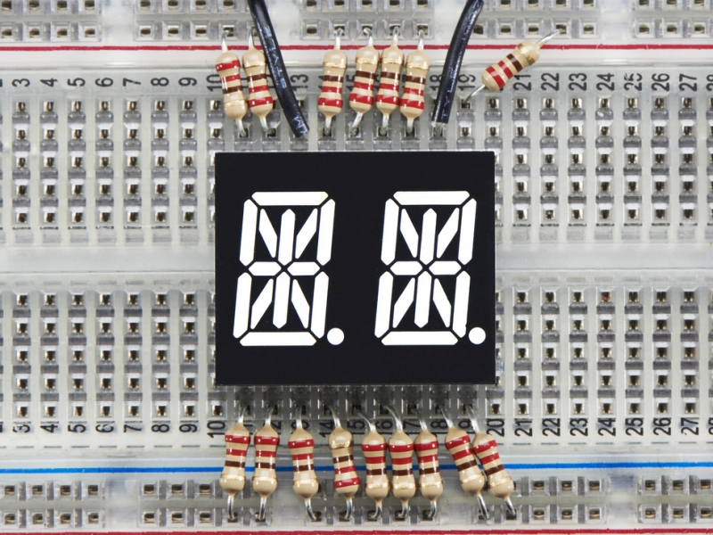 Dual Alphanumeric Display - White 0.54