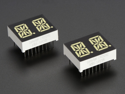 Dual Alphanumeric Display - White 0.54