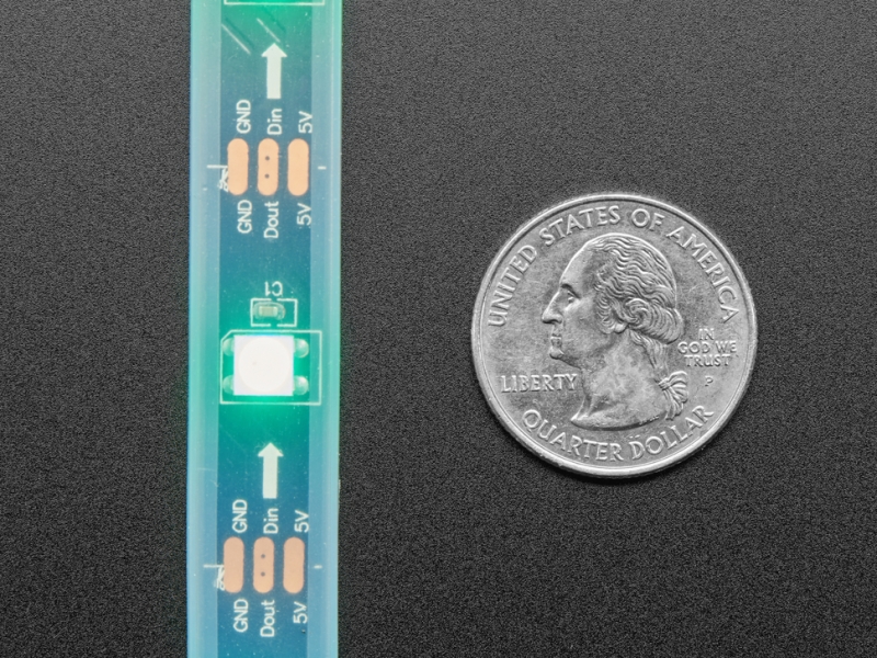 Adafruit NeoPixel LED Strip with 3-pin JST Connector - 1 meter - 30 LEDs / meter