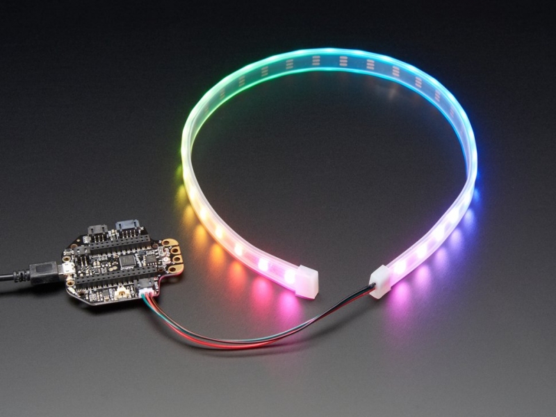 Adafruit NeoPixel LED Strip with 3-pin JST PH Connector - 60 LED/meter / 0.5 Meter