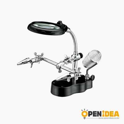 인두기 스탠드 LED 5배 확대경 납땜 받침대 TU-1093T [OPEN-GF036-005]