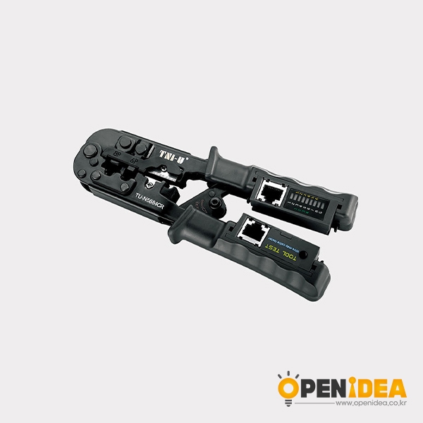 랜 케이블 테스터 압착기 UTP STP 탈피기 스트리퍼 2 in 1 TU-N5684CR [OPEN-GF024-011]