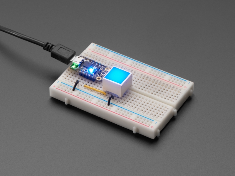 Diffused Blue Indicator LED - 15mm Square