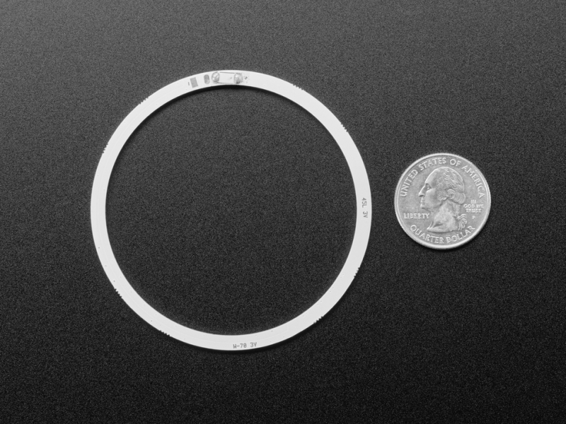 Cool White LED Ring Light PCB - 70mm Diameter - 5V Power