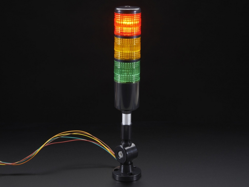 Tower Light - Red Yellow Green Alert Light with Buzzer - 12VDC