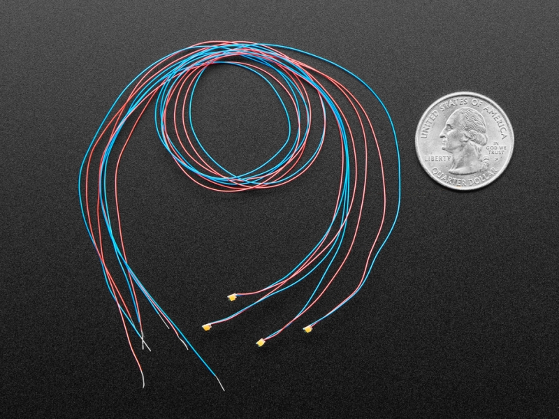 Miniature Wired LEDs - 0805 SMT LED - Pink - 5 pack