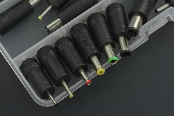 28 PCS Universal 5.5X2.1mm DC Adapter Kit