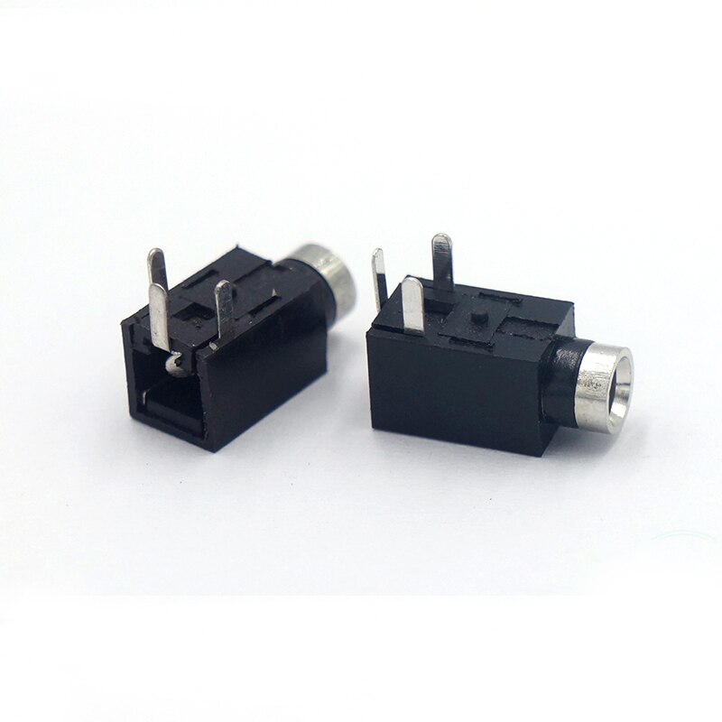 PJ-210 DC 전원 소켓 커넥터 전원 공급 장치 암 전원 연결 잭 3pin PJ210（100PCS）[OPEN-ZCM59-19]