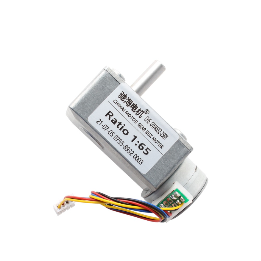 CHS-GW4632-25BY 32-1019RPM DC12V 자동 잠금 스테퍼 모터 고토크 저소음 웜 기어 브러시리스 모터 [OPRN-ZMA25-204]