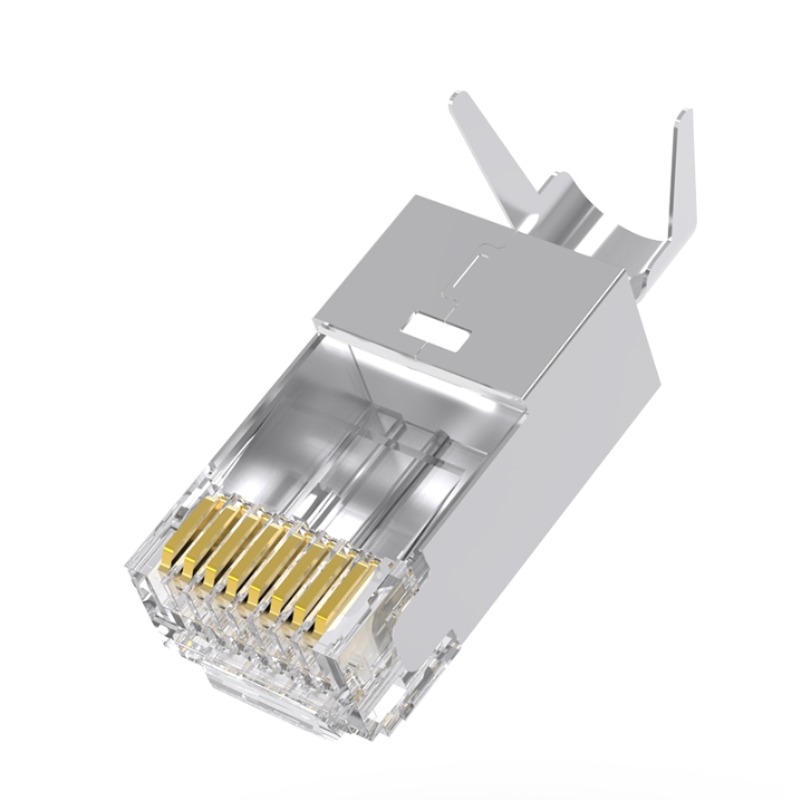 Cat7 모듈 플러그 8p8c Cat7 Rj45 커넥터 Cat7 모듈 플러그 Ftp 차폐 8p8c 커넥터 모듈 플러그 [ZCM66-39]