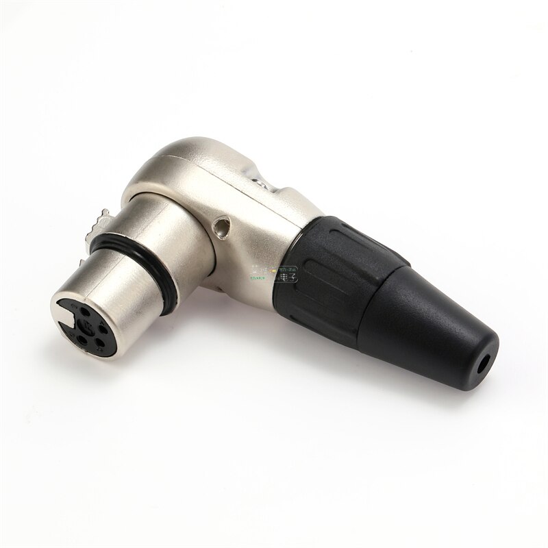 NEUTRIK REAN 90도 직각 L자형 XLR 플러그 4 핀 암수 마이크 라인 오디오 용접 플러그 금속 쉘 RC4FR RC4MR [OPEN-ZCF23-52]