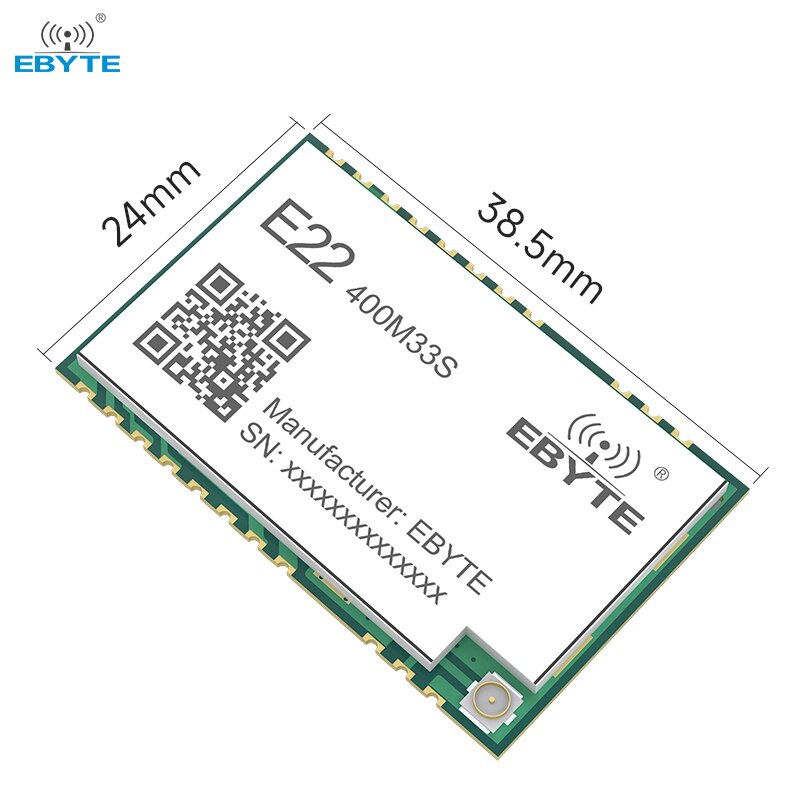 SX1268 RF 송수신기 모듈 LoRa 확산 스펙트럼 433 470MHz E22-400M33S 2W SPI SMD 12KM 스탬프 홀 IPEX [EBYTE-93]