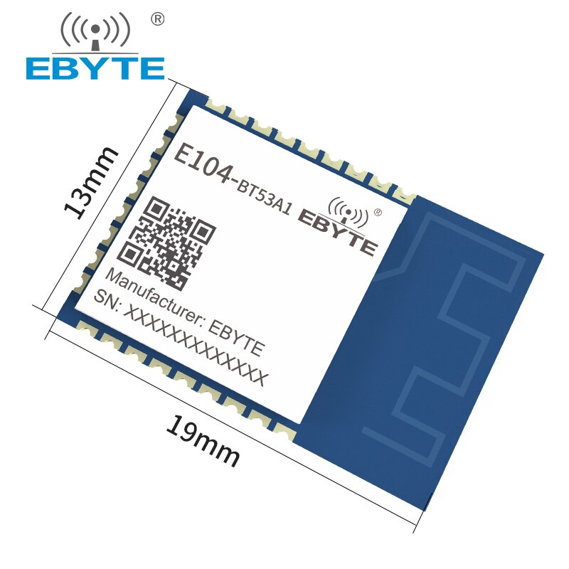 산업용 등급 무선 송수신기 수신기 E104-BT53A1 SMD PCB 안테나 블루투스 Ble5.2 모듈 EFR32BG22 2.4GHz GFSK [EBYTE-96]