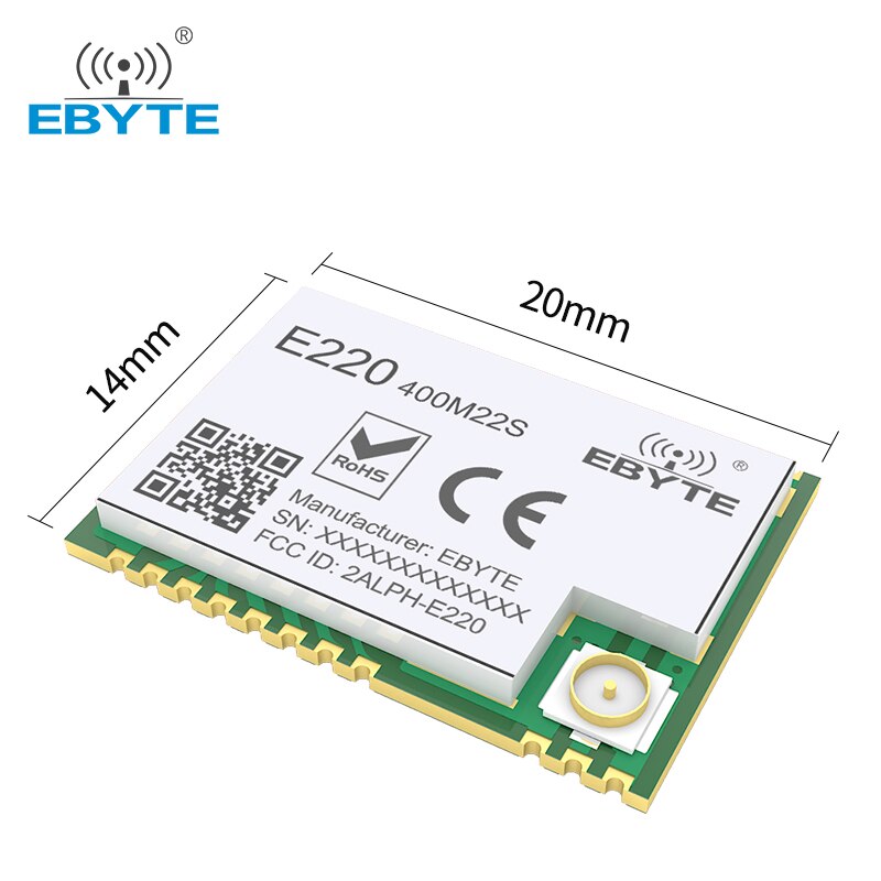 LLCC68 LoRa 433Mhz 무선 모듈 470Mhz 22dBm 6km 장거리 E220-400M22S PA LNA RF 수신기 송신기 IPEX 안테나 [EBYTE-98]