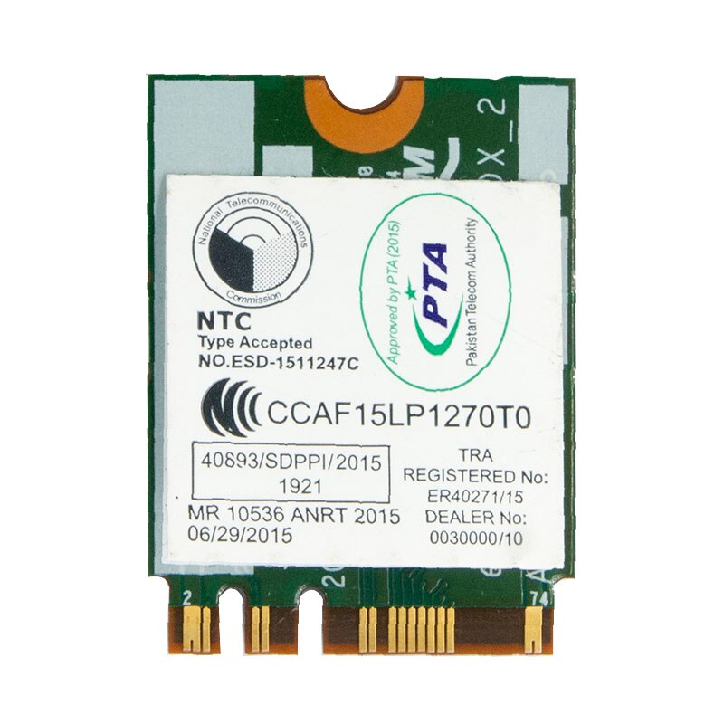 BCM94350ZAE DW1820A 867Mbps NGFF M.2 블루투스 4.1 무선 카드 듀얼 밴드 와이파이 네트워크 2.4 5G [ZTF110-62]