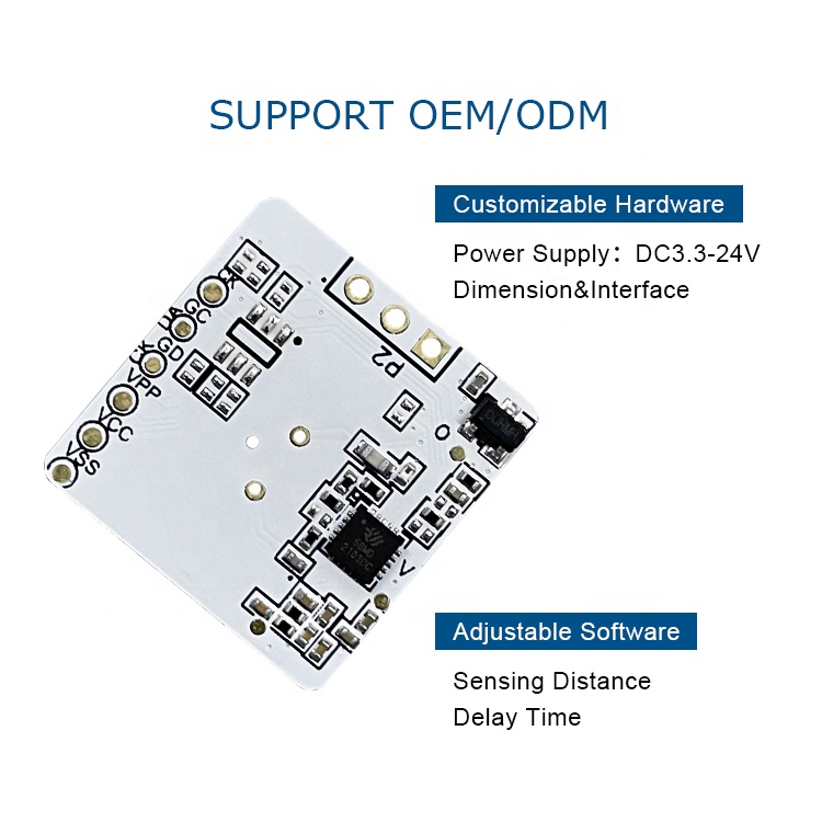 MS58-2020D9M4 효율적인 근접 센서 지원 OEM ODM 9mA 마이크로파 모션 센서 5.8Ghz 레이더 모듈 [MoreSense-09]