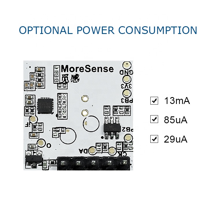 MS58-2020D13M4 근접 운동 센서 지원 OEM ODM 마이크로 웨이브 모션 센서 5.8Ghz 마이크로 웨이브 레이더 모듈 [MoreSense-13]