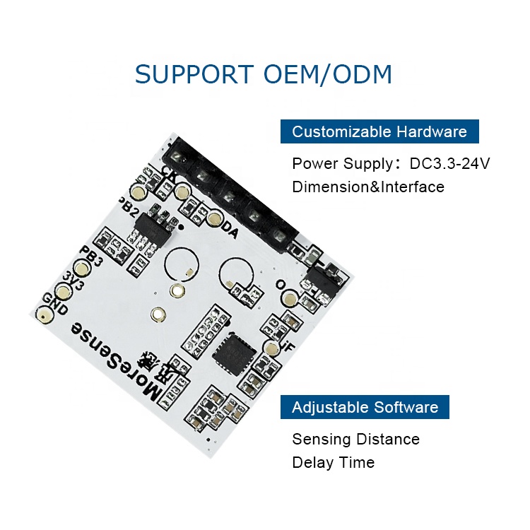 MS58-2020D13M4 근접 운동 센서 지원 OEM ODM 마이크로 웨이브 모션 센서 5.8Ghz 마이크로 웨이브 레이더 모듈 [MoreSense-13]