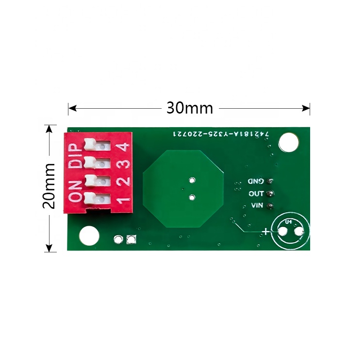 MS58-3820D9M4 마이크로 웨이브 센서 5.8Ghz mmRadar 모듈 DIP 스위치 마이크로 웨이브 레이더 모듈 이동 센서 [MoreSense-16]