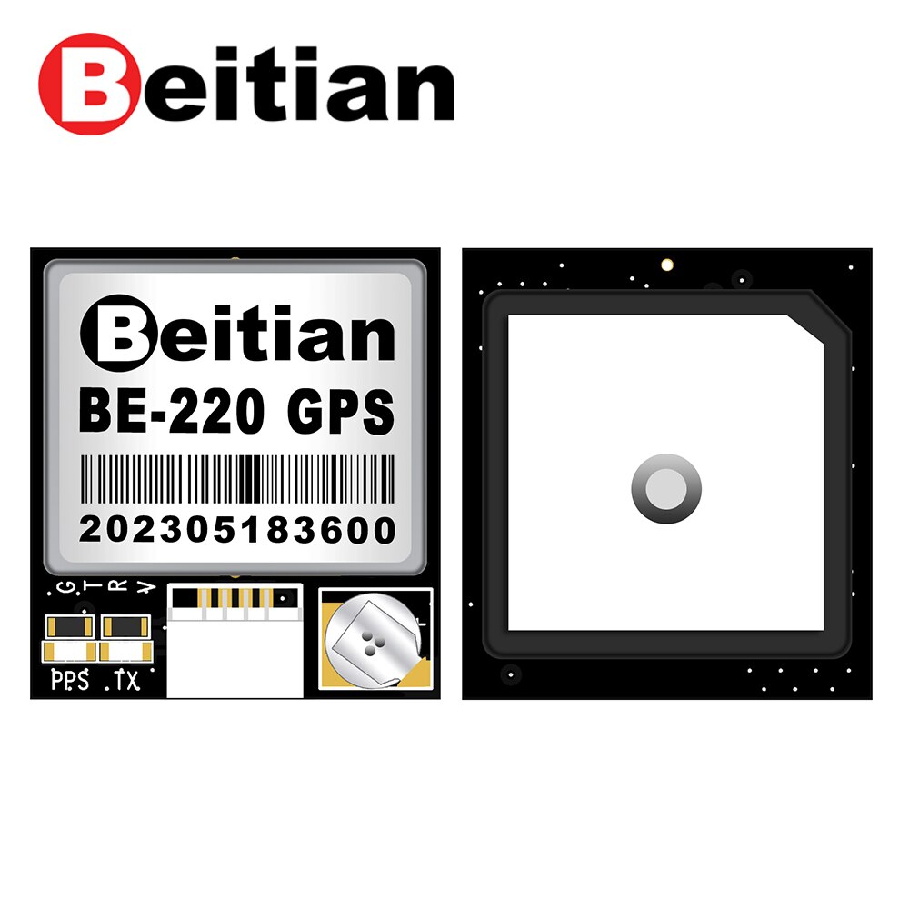 소형 내장 안테나 PFV 드론 RC 드론 고정익 GPS GLONASS GALILEO SBAS QZSS GNSS 모듈 BN-220 BE-220 BK-220 [Beitian-13]