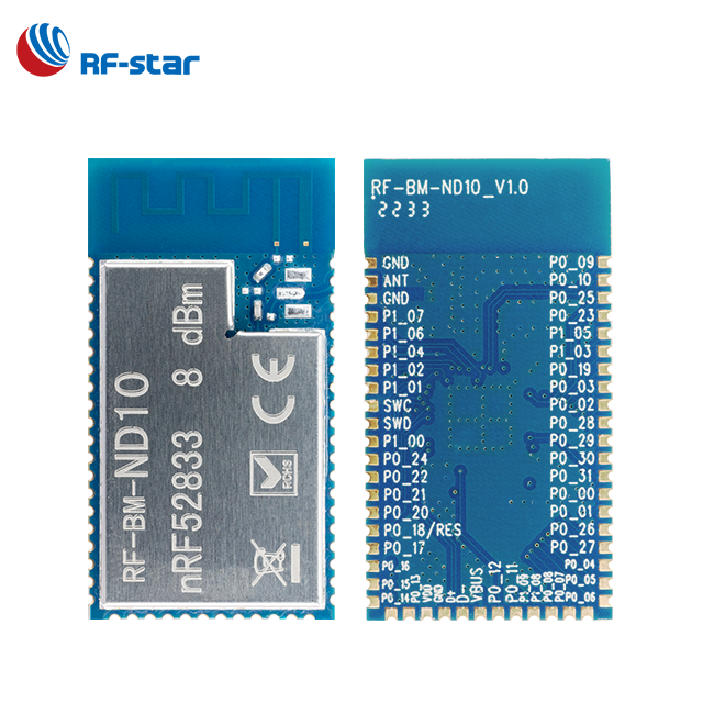 RF-BM-ND10 북유럽 nRF52833 8dBm TX 전원 블루투스 메쉬 블루투스 5.3 낮은 에너지 모듈 AoA AoD [RF-star-49]