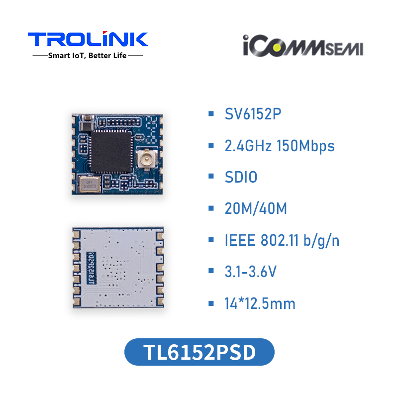 TL6152PSD SV6152P 와이파이 칩 150M SDIO 2.0 금전 등록기 운전 레코더 프로젝터 광고 기계 와이파이 모듈 [TROLINK-18]