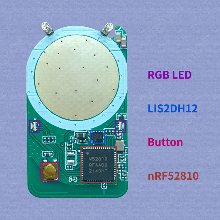 HOLYIOT-G-2-22040 nrf52810 BLE 모션 센서 ibeacon 태그 가속도계 온도 습도 방수 ibeacon 제품 [HOLYIOT-38]