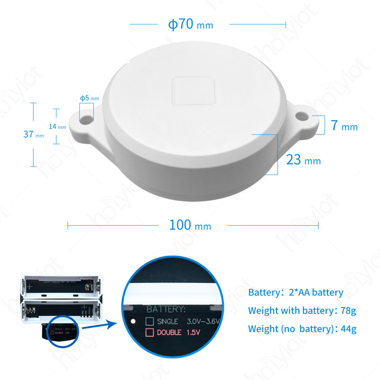 F-1-22044-nRF52810 ibeacon 가속도계 온도 습도 센서 ibeacon 블루투스 [HOLYIOT-39]