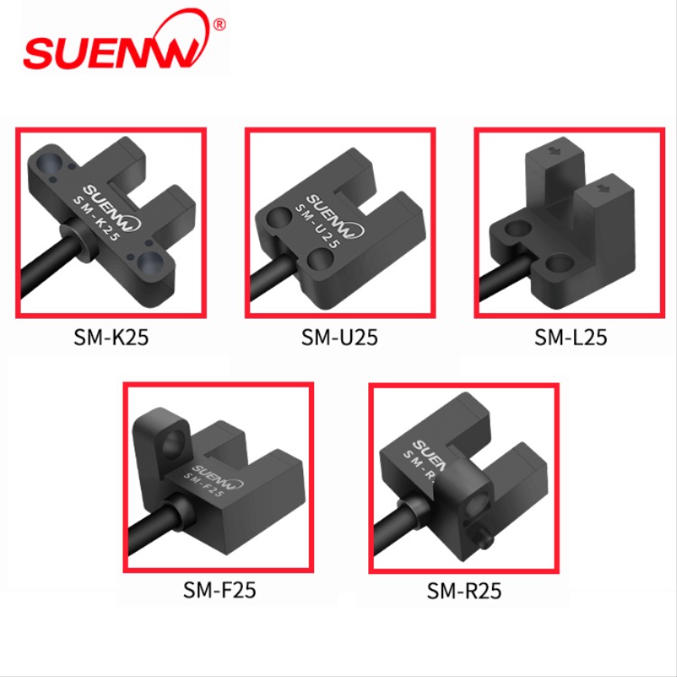 SM-L25P PNP DC 5-24V 슬롯형 광전 스위치 센서 원점 리미트 센서 선 길이 1M PM-L25P 대체 EE-SX951P [SUENW-29]