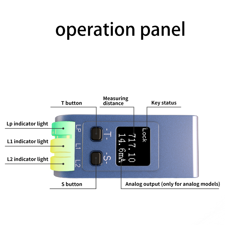 FSD11-85-RS485-M OLED 디지털 디스플레이 고정밀 레이저 변위 거리 센서 ModBus RTU [FUWEI-24]