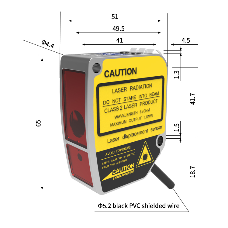 FSD11-30-RS485-M 고정밀 디지털 디스플레이 레이저 변위 거리 측정 센서 두께 평탄도 ModBus 측정 [FUWEI-28]