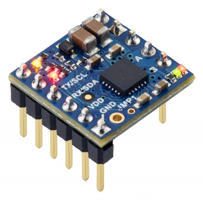 Motoron M1U256 - DRV8256P 4.5-48V 2.2A UART 모터 컨트롤러 모듈 (핀 헤더 납땜) [PLLU-5062]