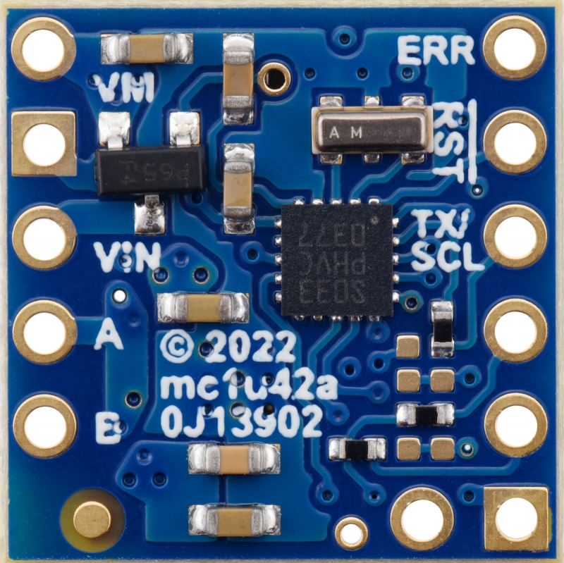 Motoron M1U256 - DRV8256P 4.5-48V 2.2A UART 모터 컨트롤러 모듈 (핀 헤더 미납땜) [PLLU-5063]