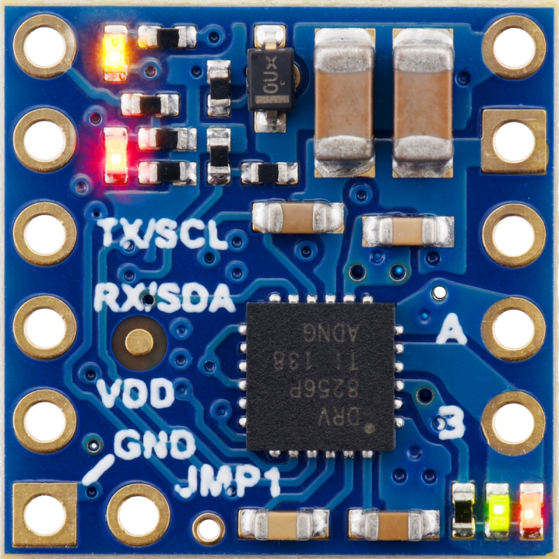Motoron M1T256 - DRV8256P 4.5-48V 2.2A I2C 모터 컨트롤러 모듈 (핀 헤더 납땜) [PLLU-5060]