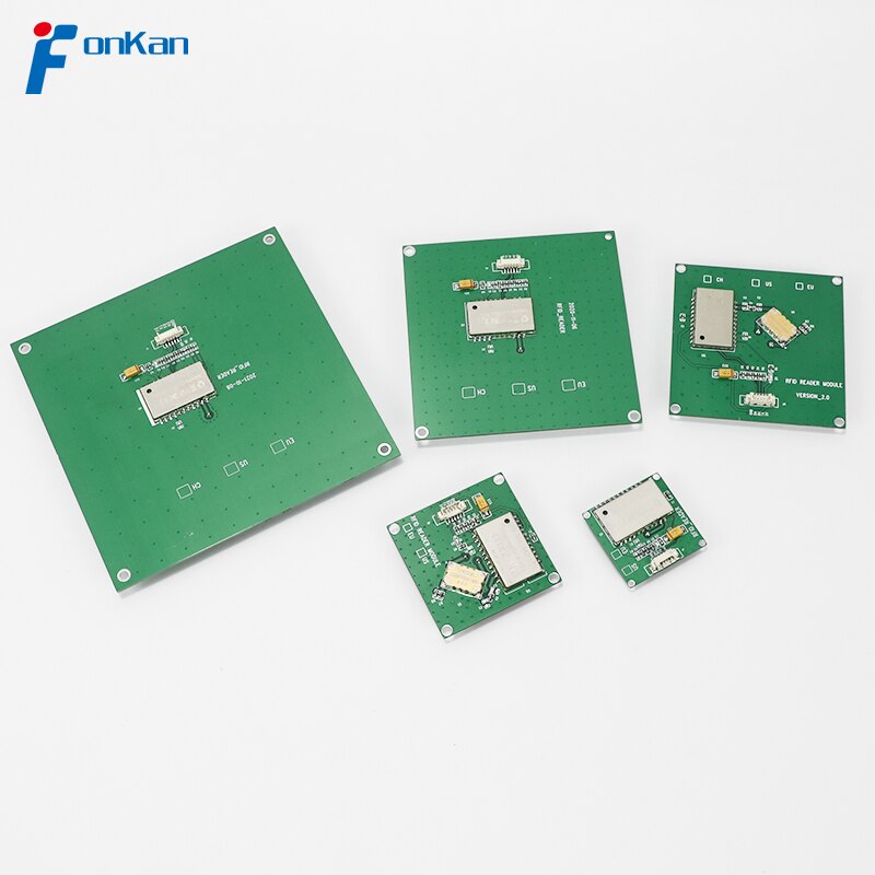 ISO18000-6C UHF RFID 50x50MM 안테나 라스베리 파이 TTL232 3.3V 인터페이스 용 2dbi 안테나가있는 통합 모듈 [FONKAN-10]