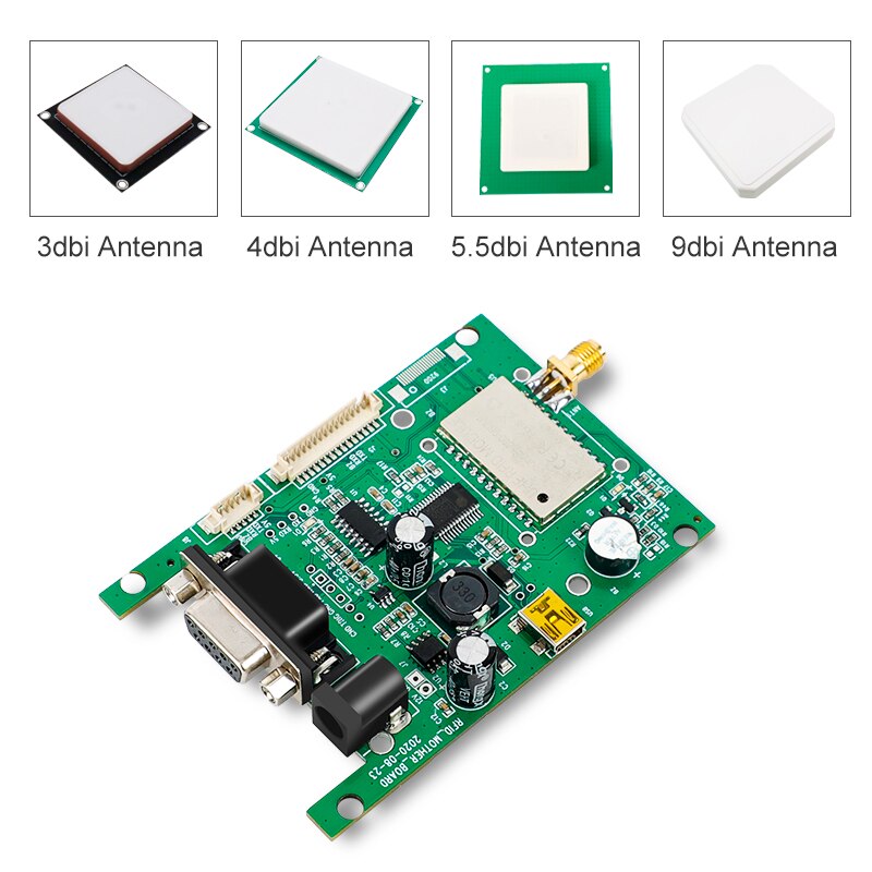 EPC 인코딩 개발 보드 통합 TTL USB UART UHF RFID 리더 모듈 860-960MHz 3dbi 4dbi 5dbi 5.5dbi [FONKAN-14]