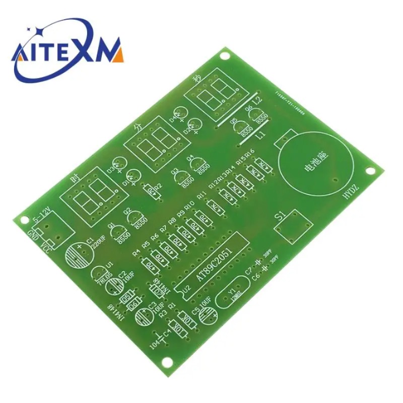 DIY 키트 전자 시계 디지털 튜브 LED 디스플레이 스위트 전자 모듈 부품 및 부품 DC 9V-12V AT89C2051 [DIY-18]