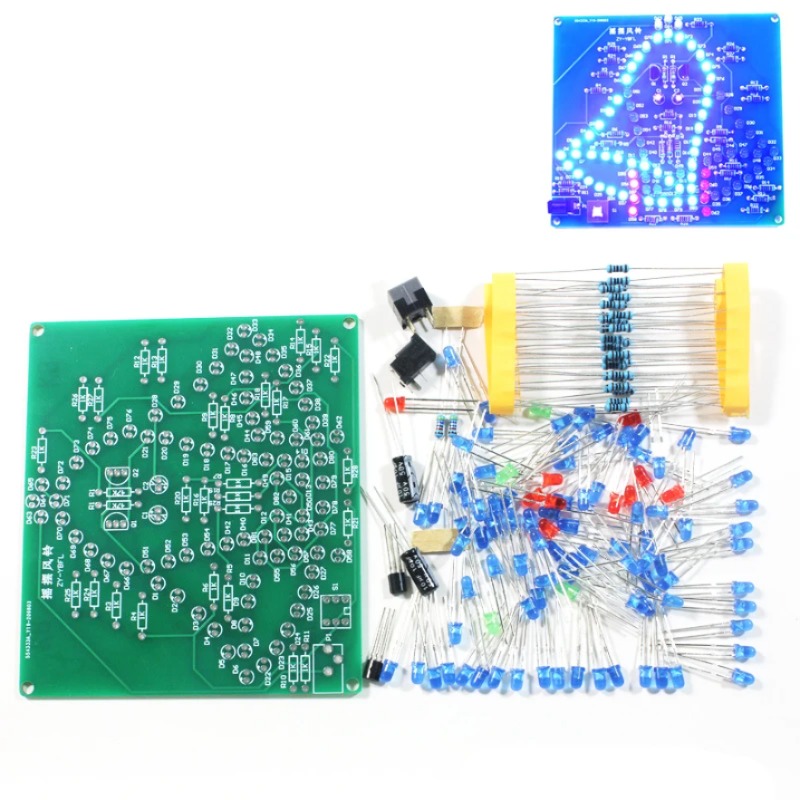 DIY 전자 키트 실험실 스윙 벨 흔들리는 윈드벨 재미있는 전자 DIY 키트 95 led 바람 벨 5V 9V [DIY-52]