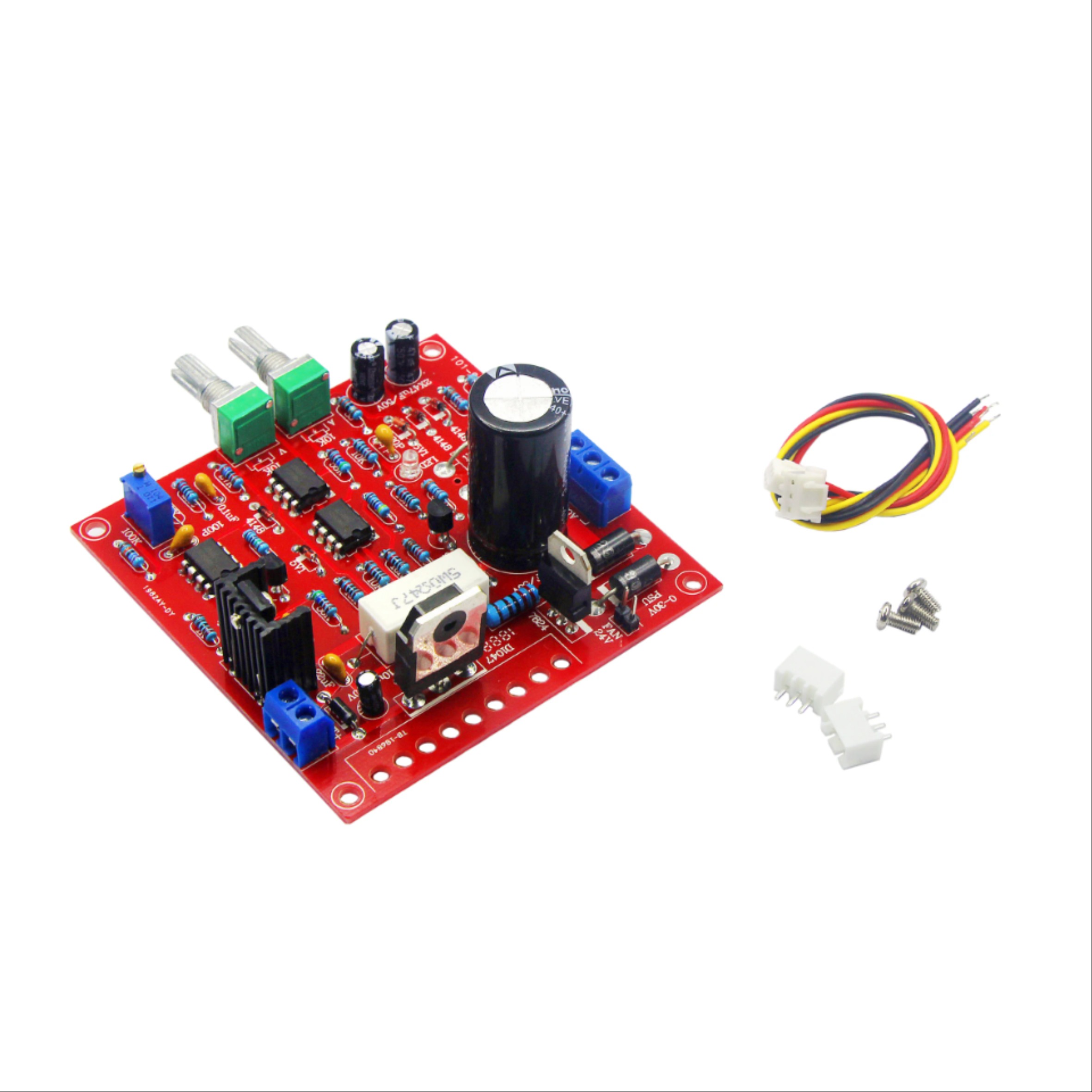 새로운 0-30V 2mA-3A DC 조정 전원 공급 장치 DIY 키트 지속적으로 조정 가능한 단락 전류 제한 보호 DIY 키트 [DIY-55]