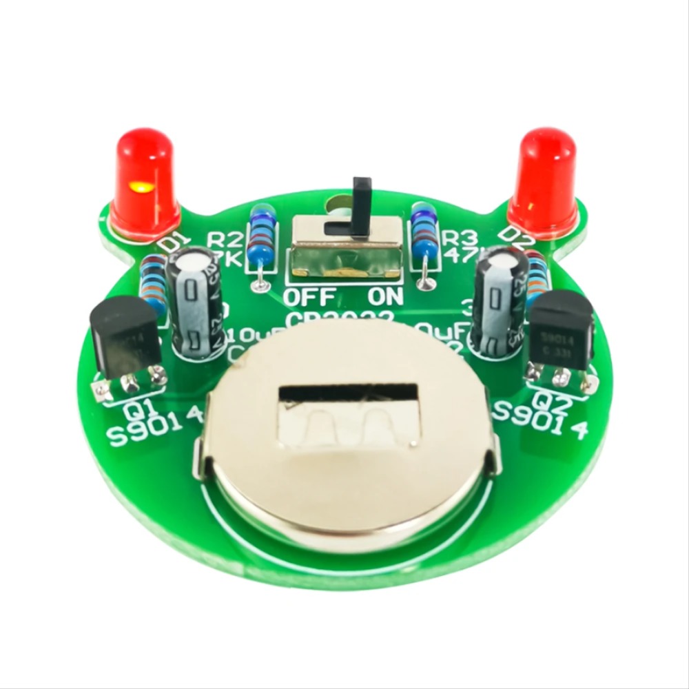 LED 플리커 램프 키트 삼극관 제어 자체 자극 다중 고조파 진동 회로 전자 생산 부품 DIY 조립 [DIY-116]