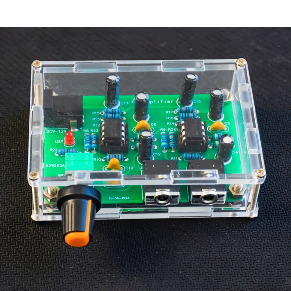 47 이어 앰프 DIY 용접 키트 NE5532 휴대용 이어폰 파워 앰프 보드 전자 생산 연습 회로 기판 [DIY-141]