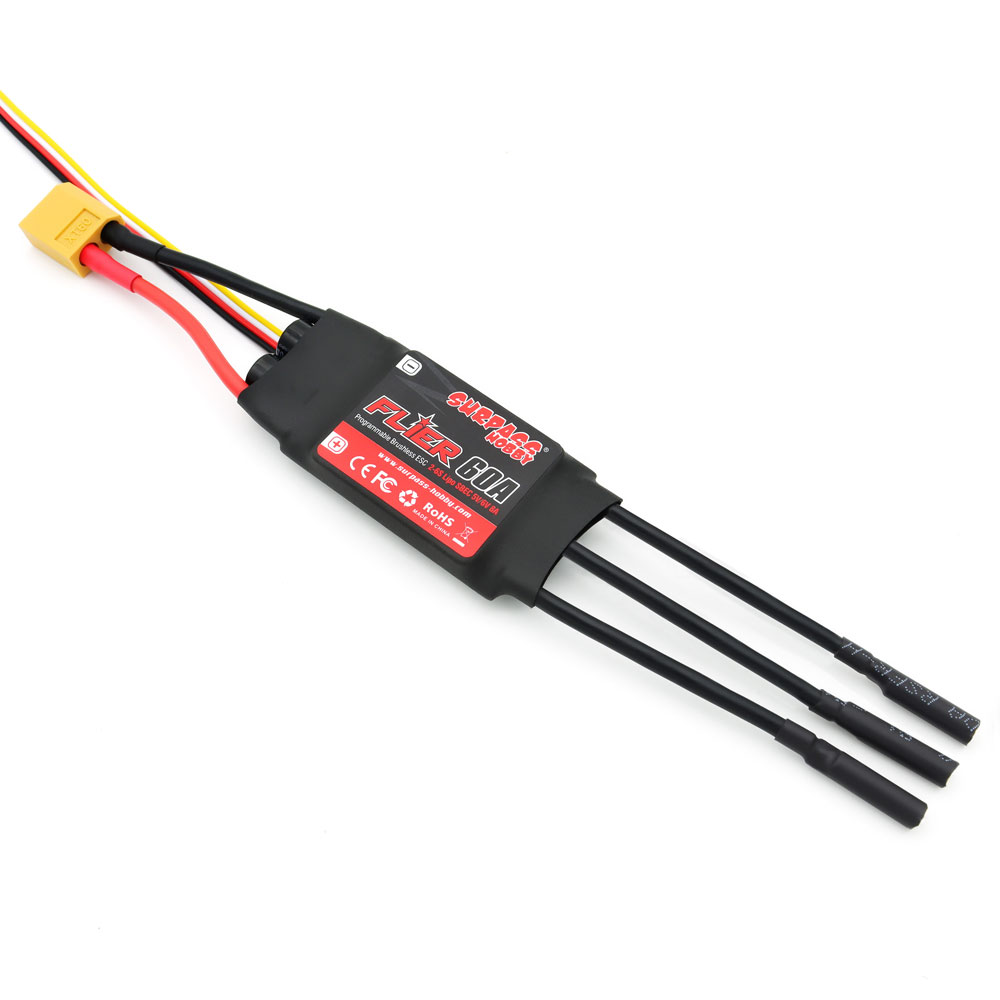 SURPASS HOBBY 플라이어 60A UAV 용 ESC 아웃러너 브러시리스 esc 무인 공중 차량 벽 창 청소 높은 [SURPASS-150]