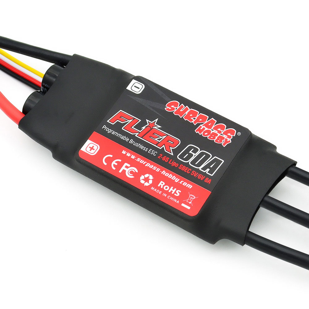 SURPASS HOBBY 플라이어 60A UAV 용 ESC 아웃러너 브러시리스 esc 무인 공중 차량 벽 창 청소 높은 [SURPASS-150]