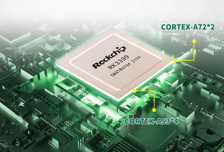cortex-A72 안드로이드 스마트 키오스크 디지털 간판 다중 커넥터 마더 보드 PCBA 보드 컴퓨터 하드웨어 GF-RK3399-KIT 4G+16G [Qiyang-02]