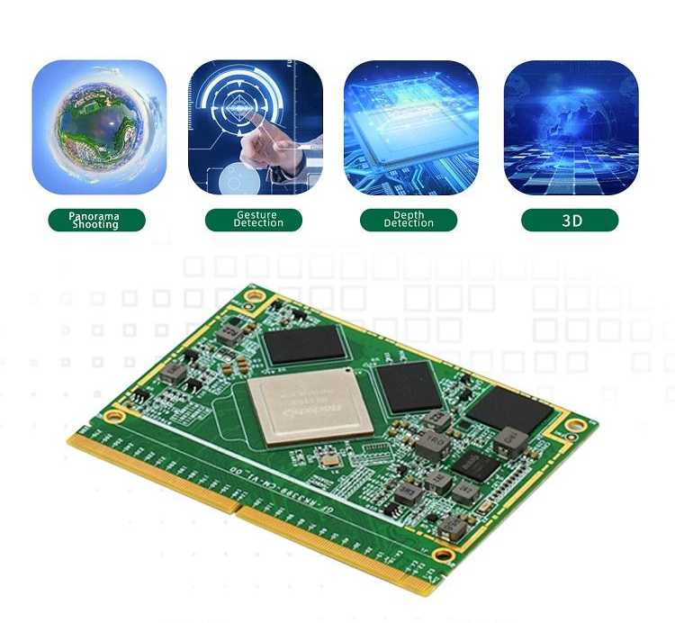 cortex-A72 안드로이드 스마트 키오스크 디지털 간판 다중 커넥터 마더 보드 PCBA 보드 컴퓨터 하드웨어 GF-RK3399-KIT 4G+16G [Qiyang-02]