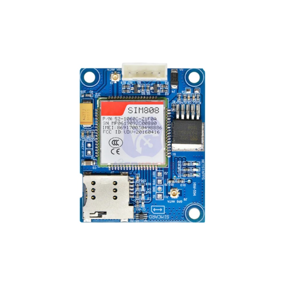 SIM808 GSM GPRS GPS 블루투스 SMS 모듈 미니 SIM868 브레이크 아웃 보드 TF 카드 슬롯 DC 5-18V 개발 보드 [OPEN-ZTY11-29]