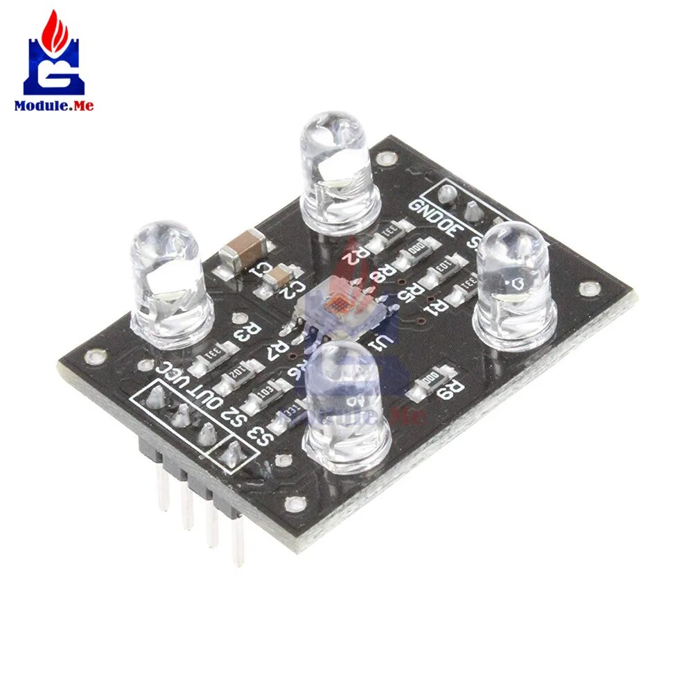 색상 인식 센서 TCS230 TCS3200 색상 인식 모듈 아두이노 화이트 LED 조명 마이크로 컨트롤러 [OPEN-ZTI43-27]